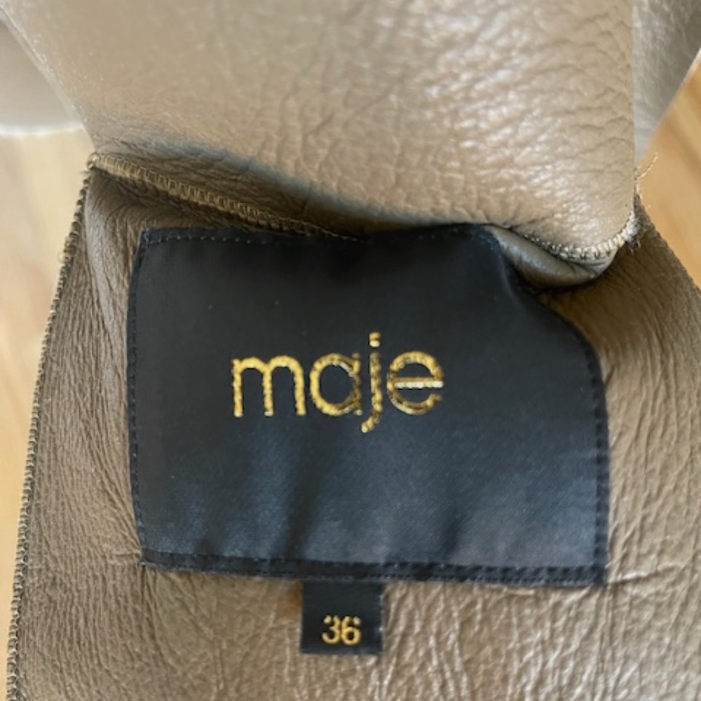 Shearling Reversible Jacket By Maje - image 7